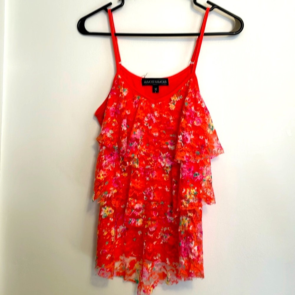 ALMOST FAMOUS WOMENS LARGE TANK TOP